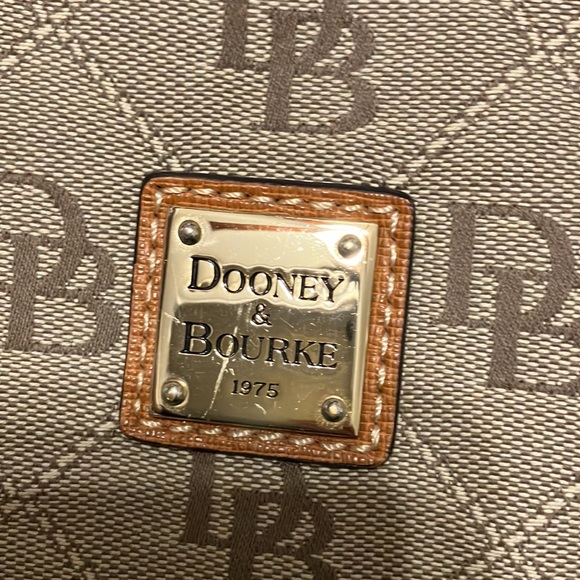 Dooney & Bourke brown quilted satchel - Picture 9 of 9
